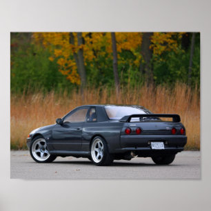 Affiche NISSAN SKYLINE R32 GT-R 1989