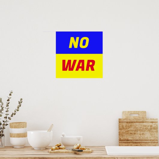 Affiche NO WAR (Cuisine)