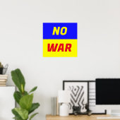 Affiche NO WAR (Bureau à domicile)