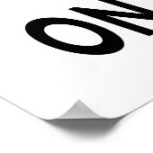 Affiche noire et blanche pour boire du champagne (Coin)