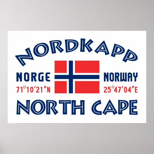 Affiche NORDKAPP Norvège (Devant)