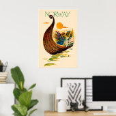 Affiche Norvège (Bureau à domicile)