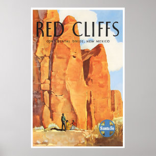 Affiche Nouveau-Mexique Red Cliffs Impression Sant