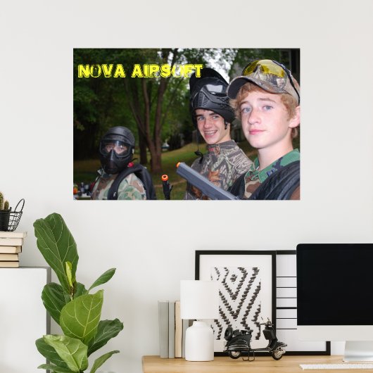 Affiche Nova airsoft (Bureau à domicile)