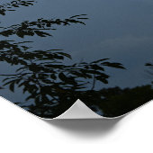 Affiche Nuages et Arbres (Coin)