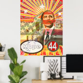 Affiche Obama - (Bureau à domicile)