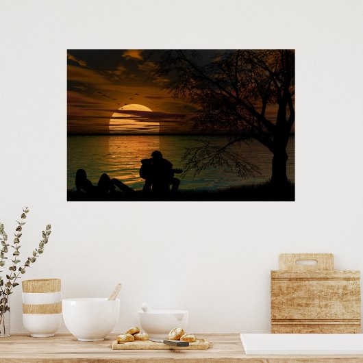 Affiche Ocean Silhouette (Cuisine)