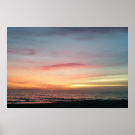 Affiche Ocean Sunrise en décembre (Devant)