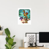 AFFICHE OCEAN VISIONS SEA ART 16x20 (Bureau à domicile)