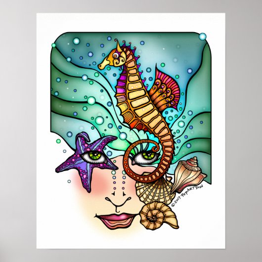 AFFICHE OCEAN VISIONS SEA ART 16x20 (Devant)
