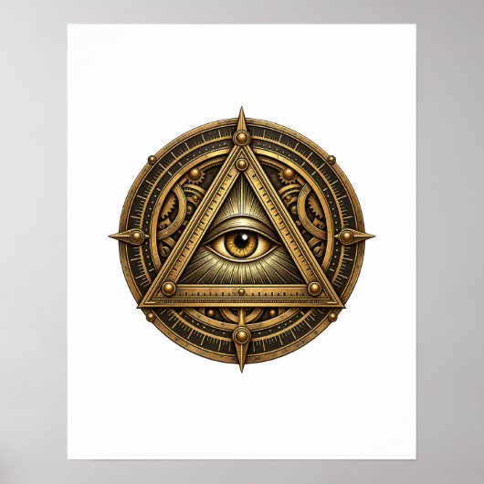 Affiche Œil d'Astrolabe Bronze (Devant)