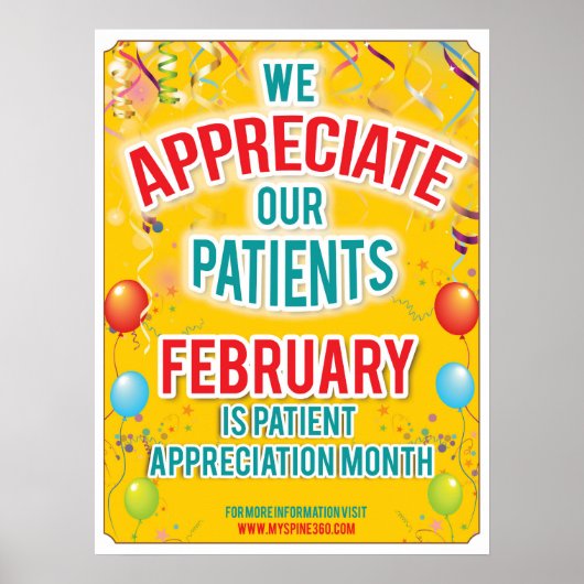 Affiche officielle d'appréciation du patient de fé (Devant)