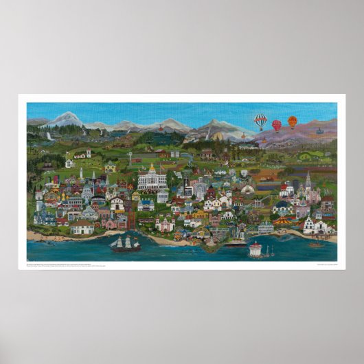 Affiche officielle de l'État de Californie (Devant)