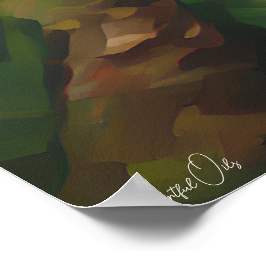 Affiche | Oiseau du paradis | Style de peinture à (Coin)