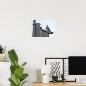 Affiche Oiseau sur Niche à Oiseaux (Bureau à domicile)