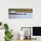 Affiche Oiseaux au Refuge (Bureau à domicile)
