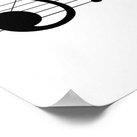 Affiche Oiseaux sur une note (Coin)