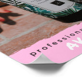 Affiche ombragée - de marque rose (Coin)