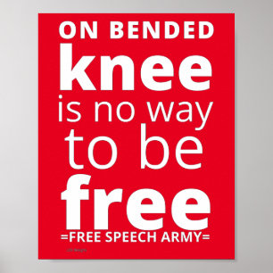 affiche "ON BENDED KNEE..."