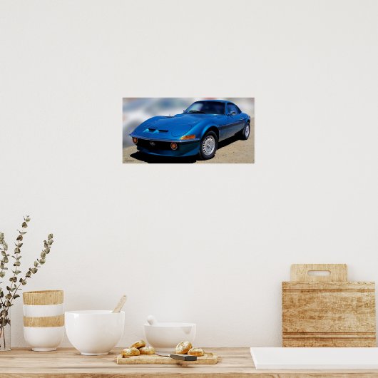 Affiche Opel GT 1972 (Cuisine)