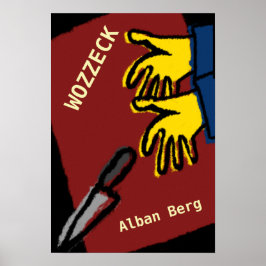 Affiche Opéra Wozzeck, Alban Berg Poster