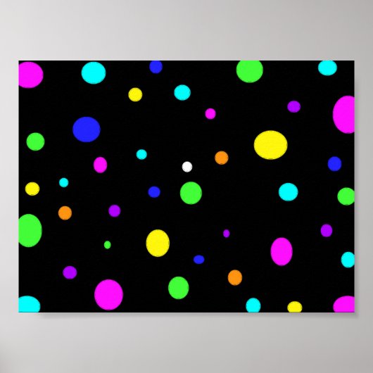 Affiche Orbes colorées (Devant)