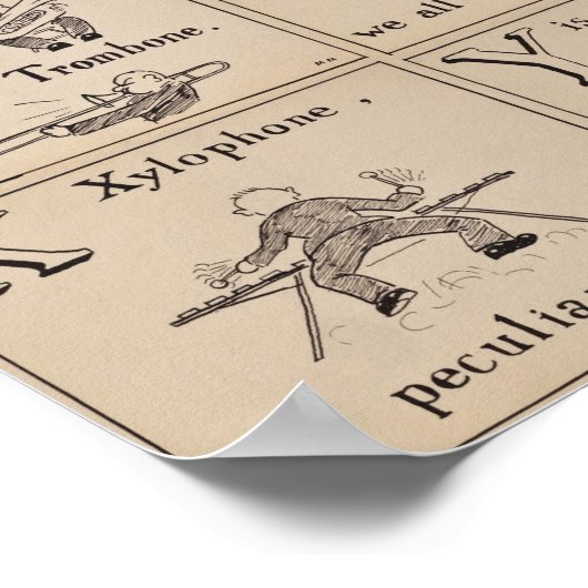 Affiche orchestrale Alphabet (Coin)