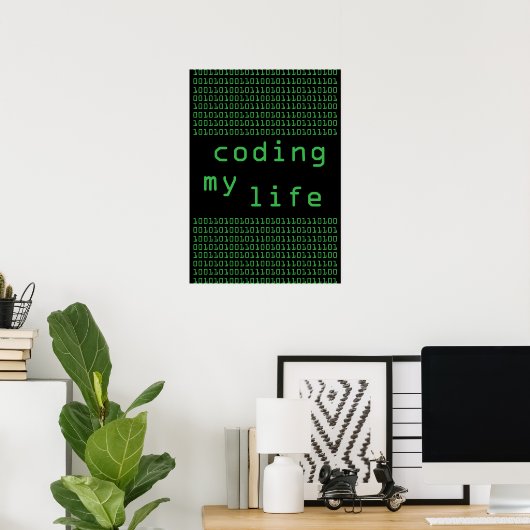 affiche originale Coding My Life (exclusive) (Bureau à domicile)