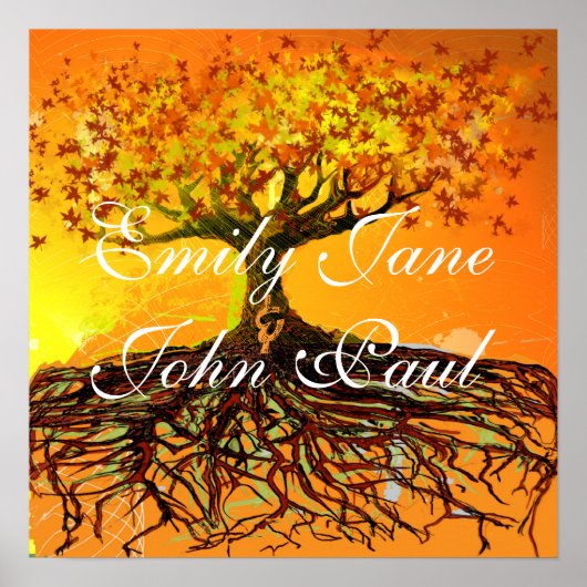 Affiche originale de l'arbre aux racines en détres (Devant)