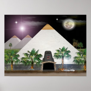 affiche originale des Pyramides égyptiennes