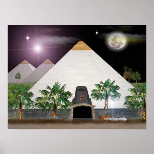affiche originale des Pyramides égyptiennes (Devant)