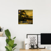 Affiche "Orphée" de Gustave Moreau et citation (Bureau à domicile)