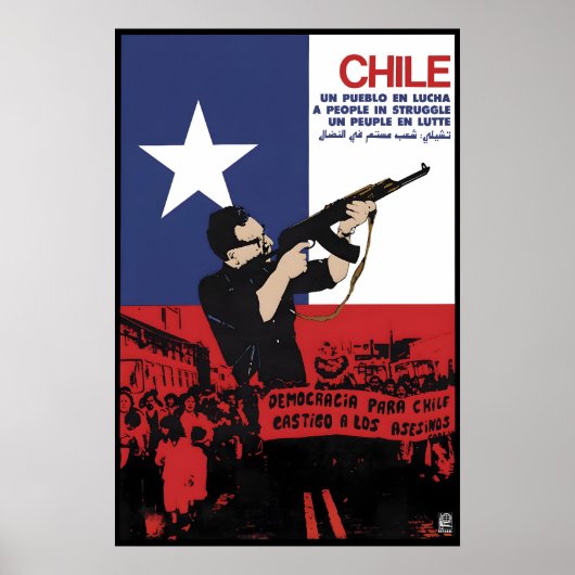 Affiche OSPAAAL Chili Un peuple en lutte (Devant)
