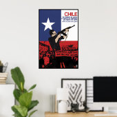 Affiche OSPAAAL Chili Un peuple en lutte (Bureau à domicile)
