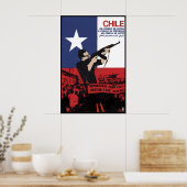 Affiche OSPAAAL Chili Un peuple en lutte (Cuisine)