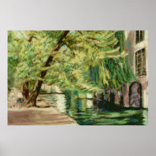 Affiche ou copie de canal de Bruges