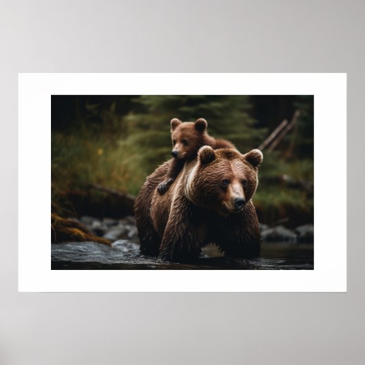 Affiche Ours de Yellowstone (Devant)