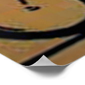 Affiche ours et bicyclette vintage (Coin)