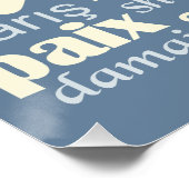 Affiche PAIX en plusieurs langues (Coin)