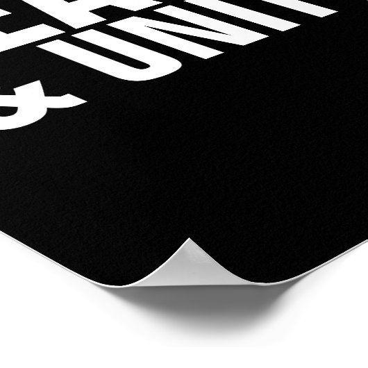 Affiche PAIX & UNITÉ (Coin)