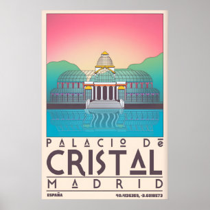 Affiche Palacio De Cristal Géométrie Gras et Calme