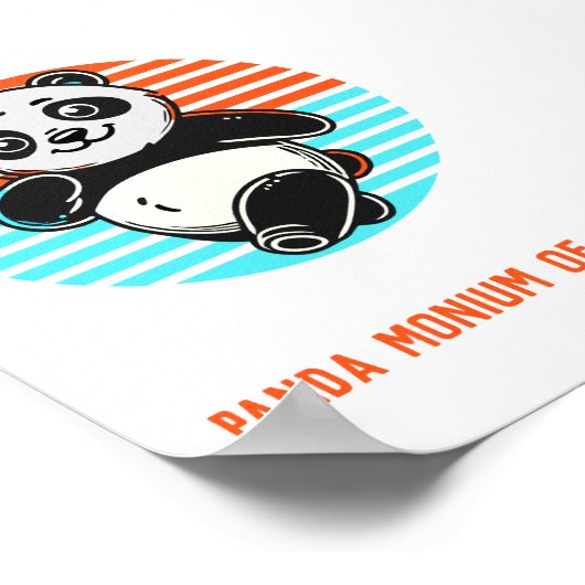 Affiche "Panda-monium d'amour" de Panda Mignon (Coin)