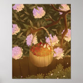 Affiche Panier de Fraises de l'Heure Dorée (Devant)