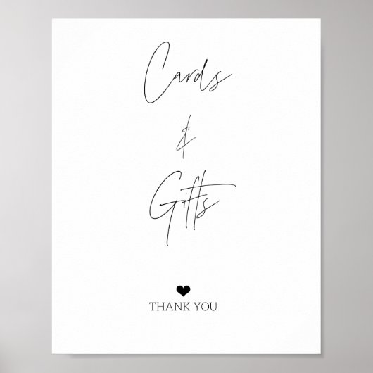 AFFICHE PANNEAU CARTES ET CADEAUX (Devant)