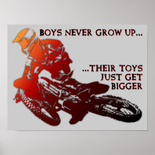 Affiche Panneau Moto Cross Moto Tout Terrain Bigge