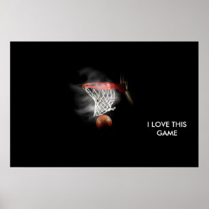 Affiche panoramique de basket-ball