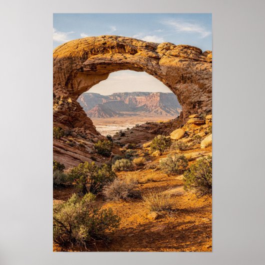 Affiche panoramique de l'arche du désert de grès a (Devant)