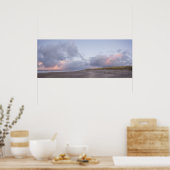 Affiche panoramique du coucher du soleil de la côt (Cuisine)