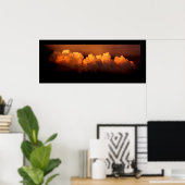 Affiche panoramique, Nuages Stormy de 34"x13.78" (Bureau à domicile)