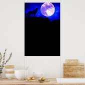 Affiche panoramique Wolf & Moon (Cuisine)